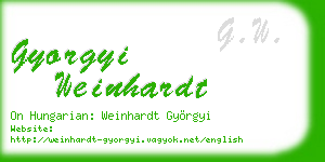 gyorgyi weinhardt business card
